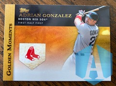 2012 Topps Golden Moments #GM-5 Adrian Gonzalez Boston Red Sox